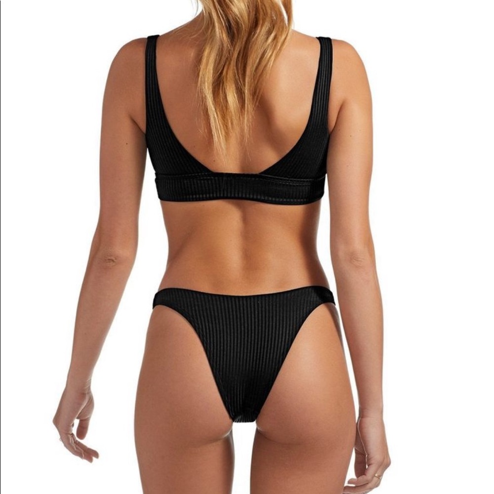 Black California High Leg Bottoms